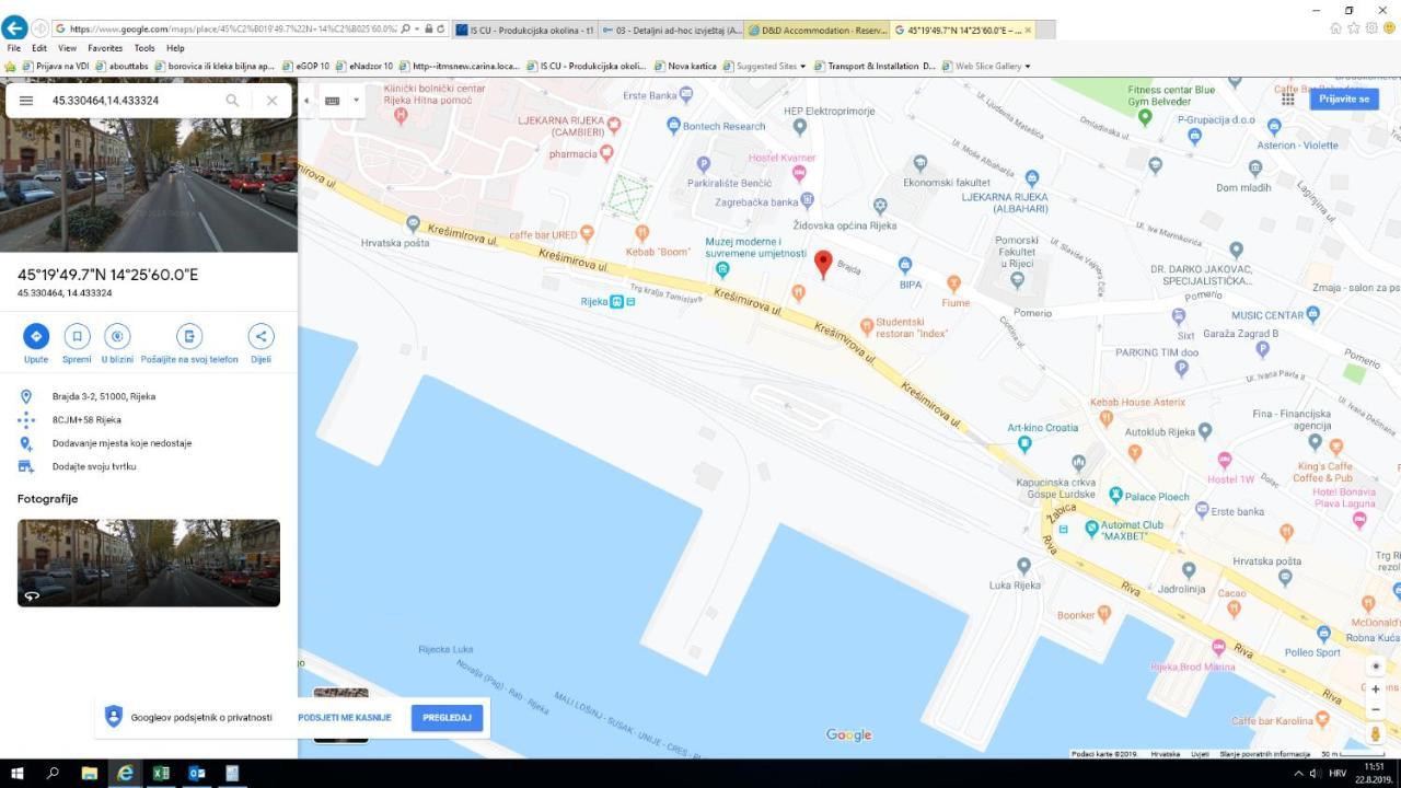 D&D Accommodation Rijeka Zewnętrze zdjęcie